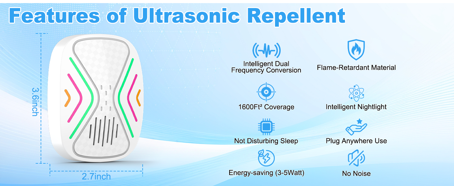 Ultrasonic Repellent Features