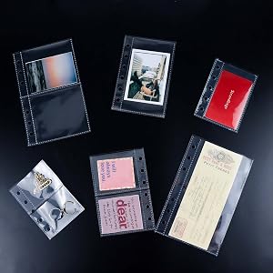 A6 A7 A8 Binder Sleeves Sheet Protectors Clear Page Protectors Photo Card Sleeves