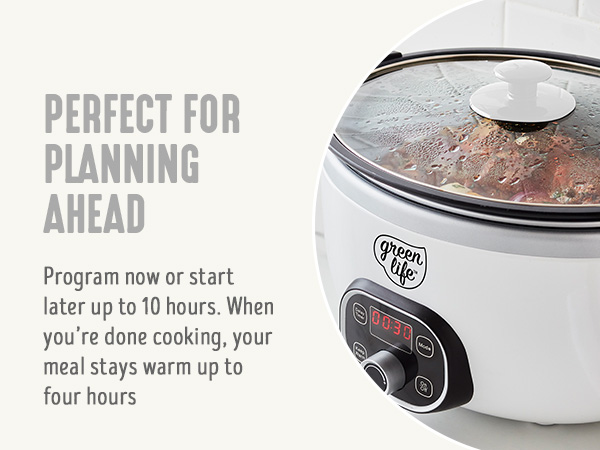 GreenLife, Ceramic Nonstick, PFAS-Free, Non-Toxic, Slow Cooker, Electrics