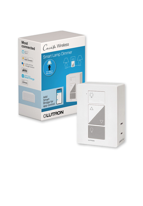 caseta, wireless, dimmer, lamp