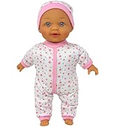 12 Inch Talking Baby Dolls for 3 Year Old Girls - Soft Body Interactive Baby Doll for Kids That C...