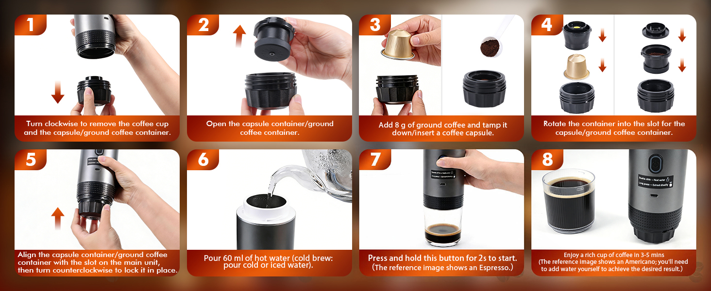 Upgrade to a One-Touch Portable Coffee Maker
