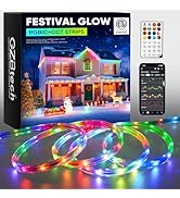GZBtech RGB+IC+CCT LED Strip Lights 16.4FT/5M, Outdoor Color Chasing Festival Light with Warm&amp;Col...