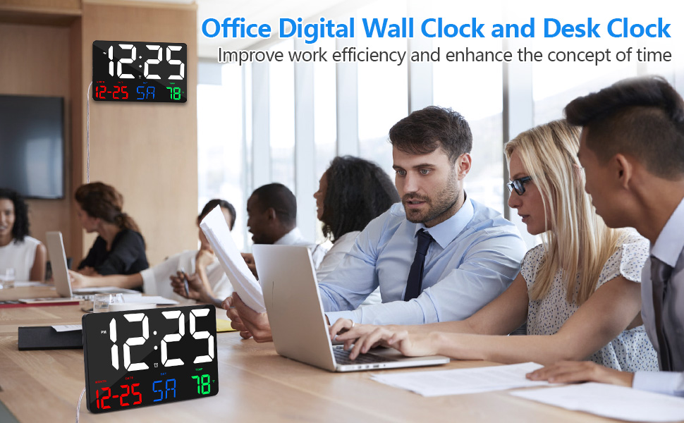 office wall clock desk clock