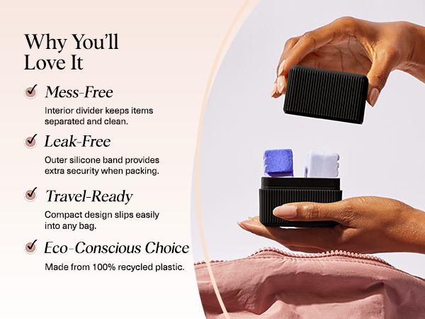 Kitsch 2-Compartment Travel Soap Case
