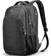 Swissdigital Design Travel Laptop Backpack, College Laptops Backpack with USB Charging Port for M...