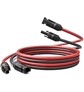 KNMIPJD 10AWG(6mm²) Solar Extension Cable with Sheath,Twin Wire 5 FT Solar Panel Extension Cable ...