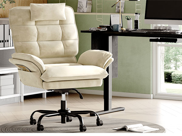 Bestier Velvet Executive Office Chair