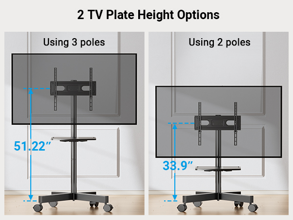 rolling tv stand