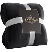 TASTHROW Large Flannel Fleece Throw Blanket, 50×70 Inch - Cozy Lightweight Thick Blanket - All Se...