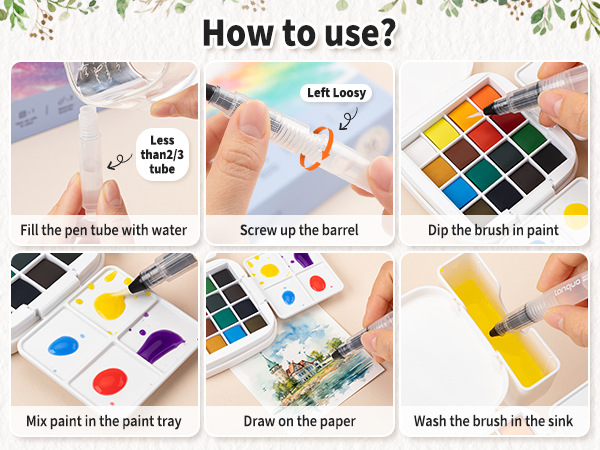 Watercolor Paint Set