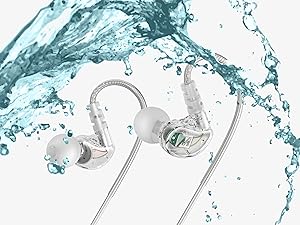 M6 In-Ear Sports Headset with Memory Wire and 3-button Remote