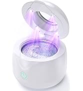 CXRUY Ultrasonic Retainer Cleaner - UV Dental Cleaning Pod Night Guard Cleaner for Dentures, Alig...