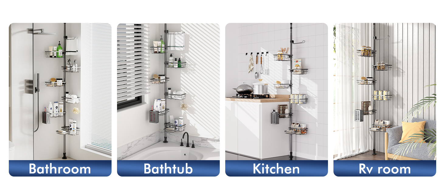 tension shower caddy