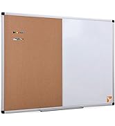 XBoard Magnetic whiteboard 36 x 24 - Combo Whiteboard Dry Erase Board Cork Board 36 x 24