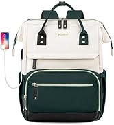 Laptop Backpack for Womem Work Bags: 17.3 Inch Travel BackPacks With USB Charging Port Anti Theft...