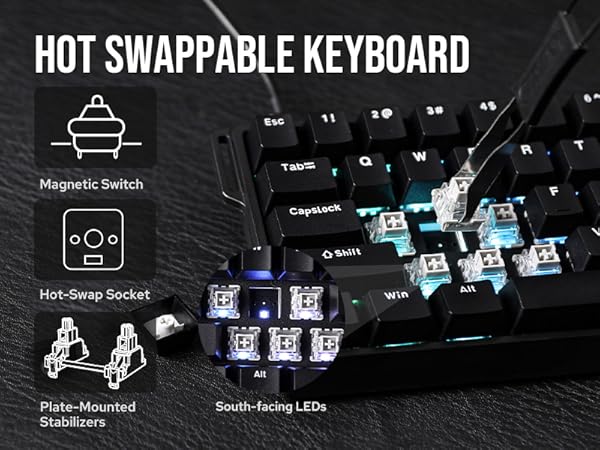 magnetic gaming keyboard