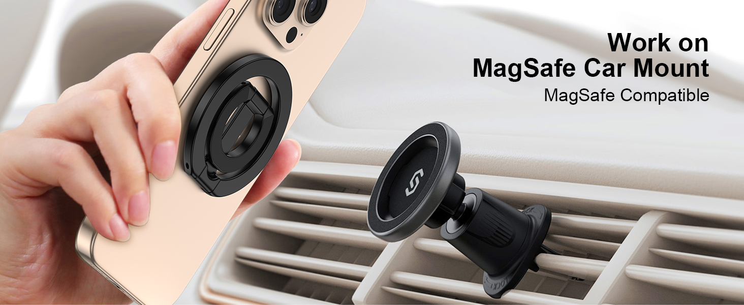 magnetic phone ring for magnet car mount