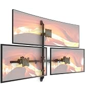 PUTORSEN Triple Monitor Wall Mount for Up to 49" Screens, Holds 44 lbs | Fits 49" Ultrawide Cente...