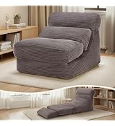 DUMOS 84" 3-in-1 Convertible Boneless Sofa Bed, Foldable Comfy Sleeper Futon Sofa Bed Couch with ...