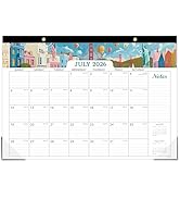 2026-2027 Desk Calendar - 2026-2027 Calendar from July 2026 to December 2027, 12" x 17", 18 Month...