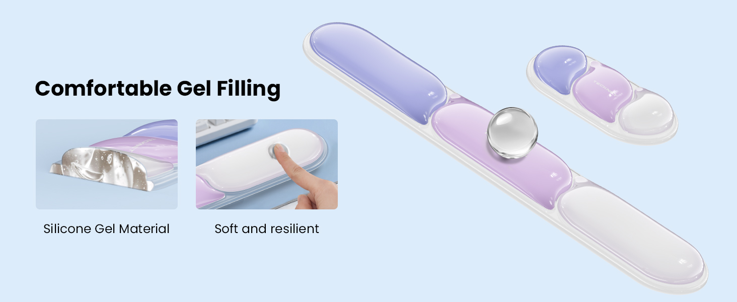 Silicone Gel Wrist Rest for Computer Keyboard