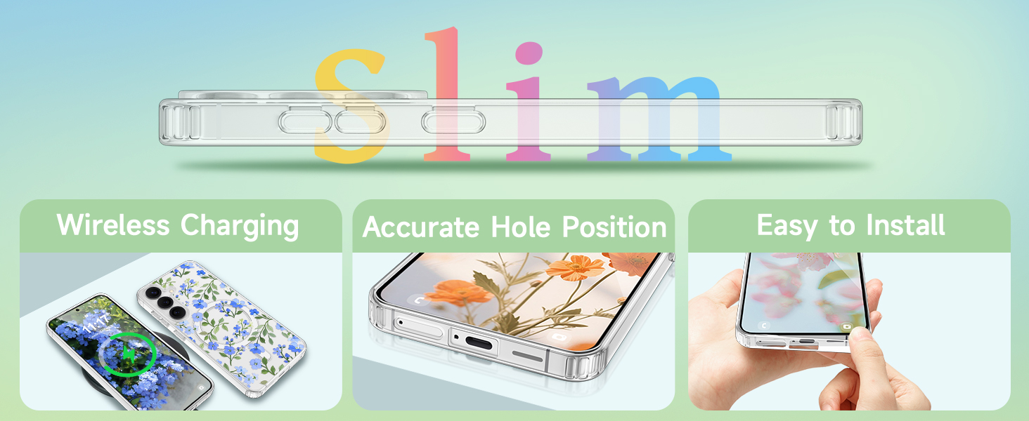 4(7)-slim thin floral case with precise cutouts responsive buttons phone case