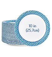 10 Inch Paper Plates,150 Count Dinner Paper Plates, Cut Proof &amp; Soak Proof Coated Disposable Pape...