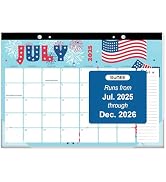 SUNEE Desk Calendar 2025-2026 17x12, 18 Months, JUL. 2025 - DEC. 2026, Academic Calendar 2025-202...