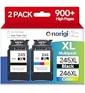 245XL 246XL Ink Cartridges for Canon Ink 245 and 246 PG245 CL246 XL Black Color Combo 243 244 for...