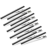 Teenitor Alligator Hair Clips With Teeth, Alligator Clips For Hair Bows, 10pcs Silver Metal Hair ...
