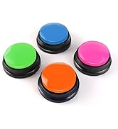 Voice Recording Button, Dog Buttons for Communication Pet Training Buzzer, 30 Second Record &amp; Pla...