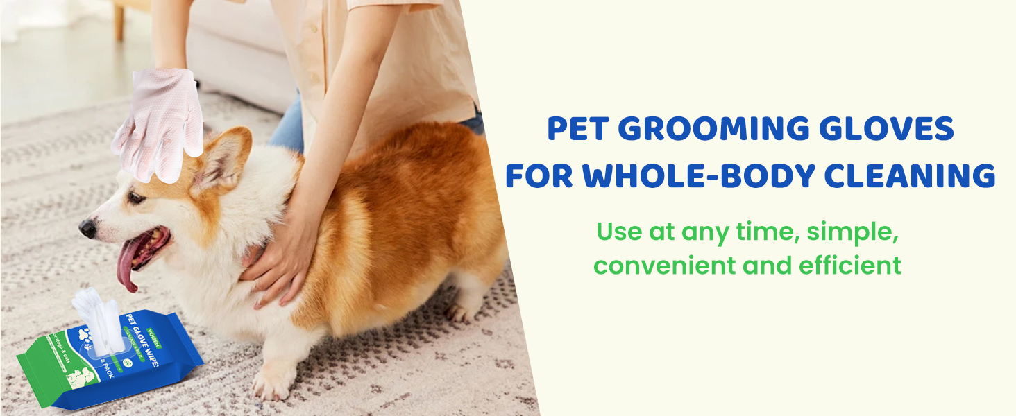 Pet Glove Wipes for Dogs