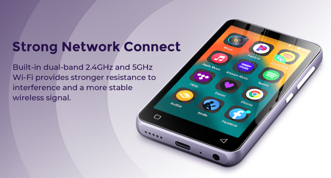 mp3 player with bluetooth and wifi