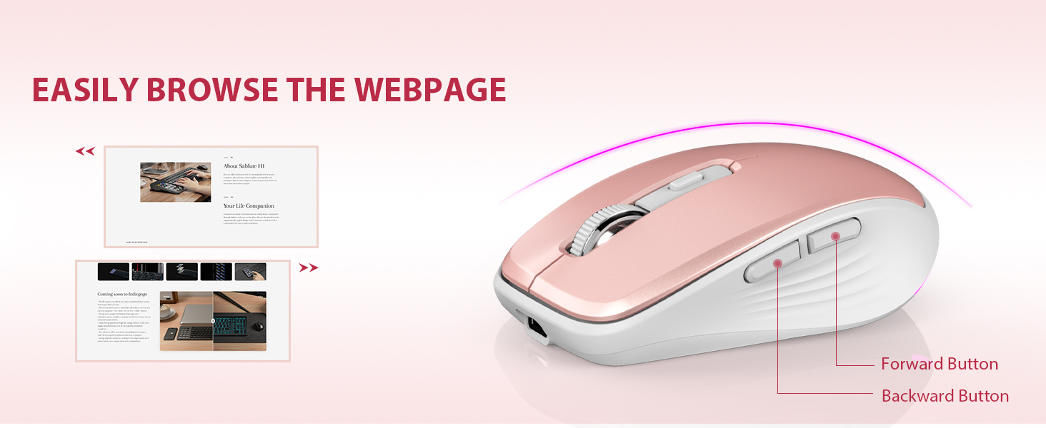 wireless mouse with six button