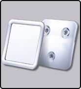 Travel Shower Mirror - Small Fogless Mirror with Triple Suction Cups - Antifog &amp;amp;amp; Shatterproof