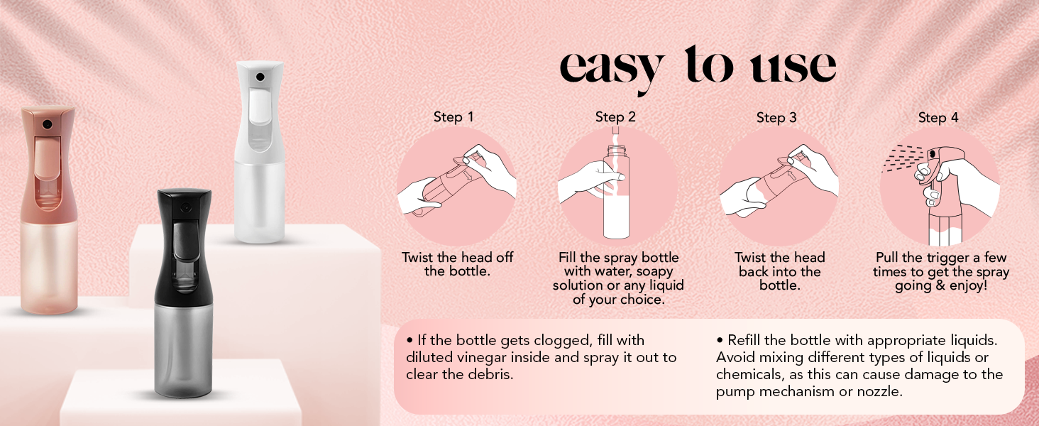 plant misters for inside water bottle for hair micromist spray bottle 360 mist sprayer spritz women