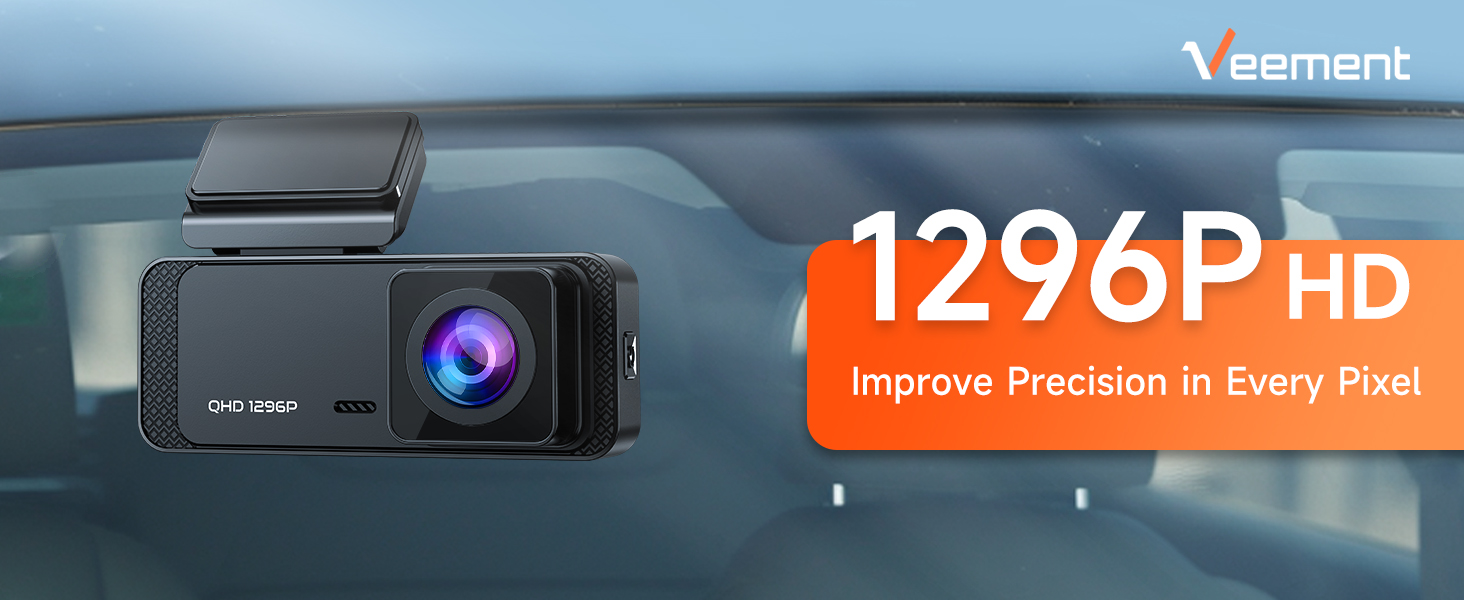 Dash Cam 1296P WiFi Front Dash Camera for Cars