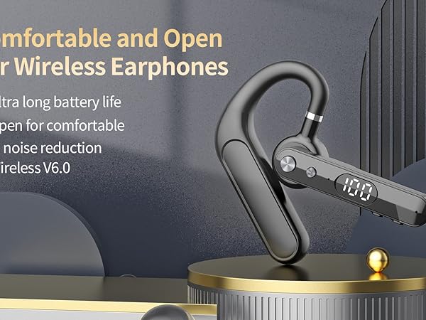single open-ear bud bluetooth earpiece