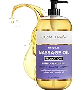Lavender Relaxation Massage Oil - No Stain 100% Natural Blend of Spa Quality Oils for Soothing, C...