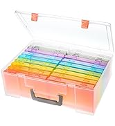 Photo Storage Box 4x6, 18 Inner Photo Case Large Photo Organizer Acid-Free Photo Box Storage Phot...
