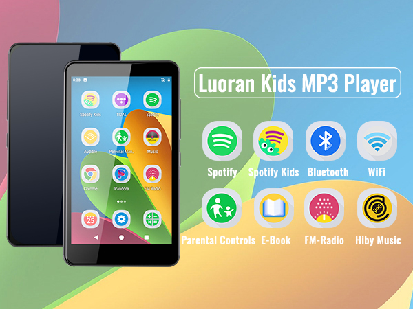 MP3 player with spotify kids and parental controls