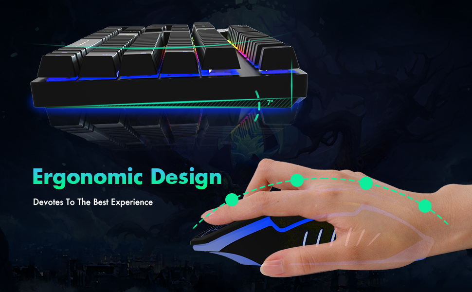 Ergonomically Designed Keyboard and Mouse Set Provides the Best User Experience
