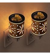 L LOHAS LED Wax Melt Warmer, 2 Pack Plug in Wax Warmer for Scented Wax, 360° Rotating Plug in Fra...