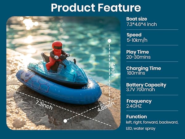 remote control boat rc boat pool toys phone 7