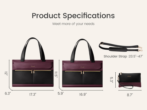  Perfectly sized tote bag for daily use, fitting your essentials without being oversized