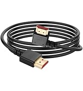 YACSEJAO 8K HDMI 2.1 Right Angle Cable 6.6FT 90 Degree 48Gbps High Speed HDMI Male to Male Cable ...