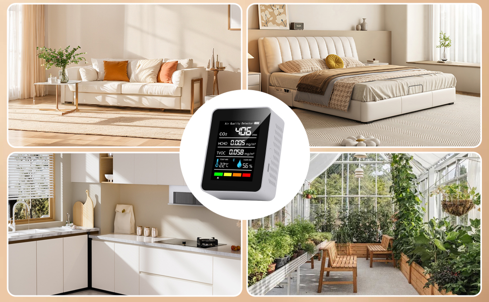 5 in 1 Professional Meter Air Quality Monitor