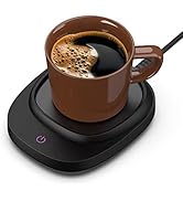 Oroton Coffee Warmer with Mug Set for Desk, Electric Coffee Cup Warmer with Auto Shut Off and 3 T...