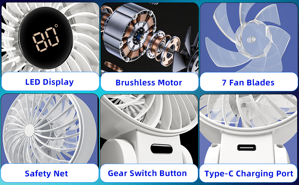 rechargeable USB fan